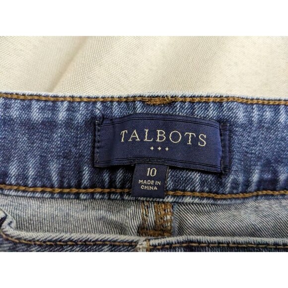 Talbots Jeans Curvy Blue Medium Wash Denim Cotton Stretch Womens Size 10 - Picture 5 of 11